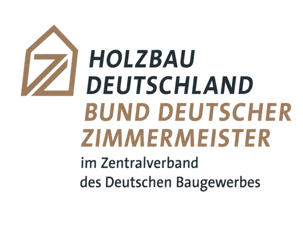 Logo: Holzbau Deutschland – Bund Deutscher Zimmermeister im Zentralverband des Deutschen Baugewerbes